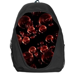 Fractal Chocolate Balls On Black Background Backpack Bag