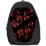 Fractal Chocolate Balls On Black Background Backpack Bag Front