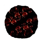 Fractal Chocolate Balls On Black Background Standard 15  Premium Round Cushions Front