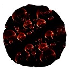 Fractal Chocolate Balls On Black Background Large 18  Premium Round Cushions Front