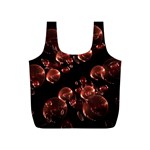 Fractal Chocolate Balls On Black Background Full Print Recycle Bags (S)  Front