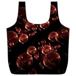 Fractal Chocolate Balls On Black Background Full Print Recycle Bags (L)  Front