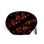 Fractal Chocolate Balls On Black Background Accessory Pouches (Small)  Front