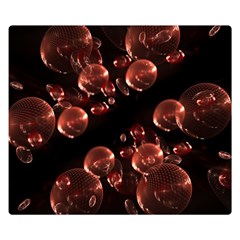 Fractal Chocolate Balls On Black Background Double Sided Flano Blanket (small)  by Simbadda