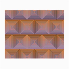 Brick Wall Squared Concentric Squares Small Glasses Cloth (2-side) by Simbadda