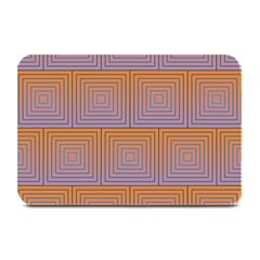 Brick Wall Squared Concentric Squares Plate Mats by Simbadda