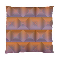 Brick Wall Squared Concentric Squares Standard Cushion Case (two Sides) by Simbadda