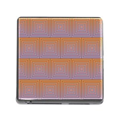 Brick Wall Squared Concentric Squares Memory Card Reader (square) by Simbadda