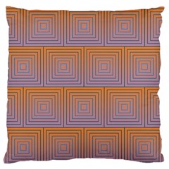 Brick Wall Squared Concentric Squares Standard Flano Cushion Case (one Side) by Simbadda