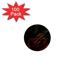 Abstract Glowing Edges 1  Mini Magnets (100 Pack)  by Simbadda