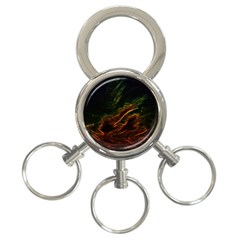 Abstract Glowing Edges 3-ring Key Chains by Simbadda