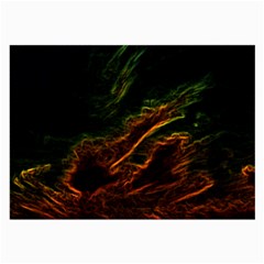 Abstract Glowing Edges Large Glasses Cloth (2-side) by Simbadda