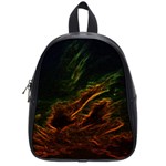 Abstract Glowing Edges School Bags (Small)  Front