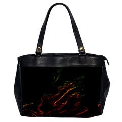 Abstract Glowing Edges Office Handbags