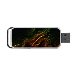 Abstract Glowing Edges Portable Usb Flash (one Side) by Simbadda