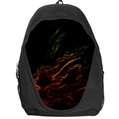 Abstract Glowing Edges Backpack Bag by Simbadda