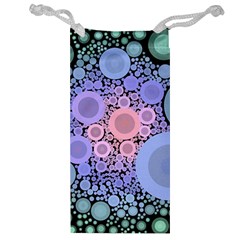 An Abstract Background Consisting Of Pastel Colored Circle Jewelry Bag by Simbadda