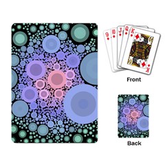 An Abstract Background Consisting Of Pastel Colored Circle Playing Card by Simbadda