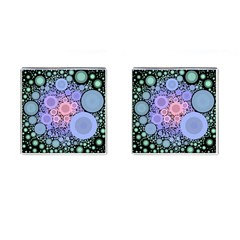 An Abstract Background Consisting Of Pastel Colored Circle Cufflinks (square) by Simbadda