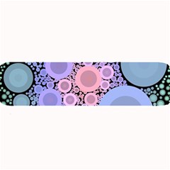 An Abstract Background Consisting Of Pastel Colored Circle Large Bar Mats by Simbadda