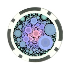 An Abstract Background Consisting Of Pastel Colored Circle Poker Chip Card Guard by Simbadda