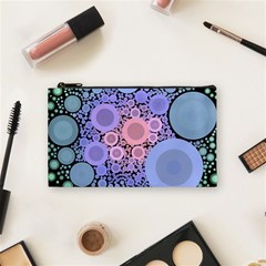 An Abstract Background Consisting Of Pastel Colored Circle Cosmetic Bag (small)  by Simbadda