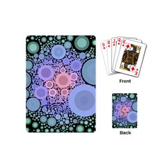 An Abstract Background Consisting Of Pastel Colored Circle Playing Cards (mini)  by Simbadda