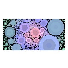 An Abstract Background Consisting Of Pastel Colored Circle Satin Shawl by Simbadda