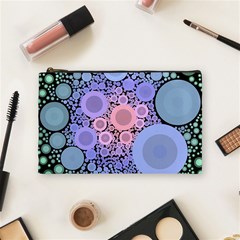 An Abstract Background Consisting Of Pastel Colored Circle Cosmetic Bag (medium)  by Simbadda