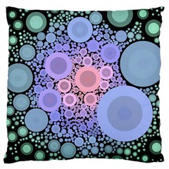 An Abstract Background Consisting Of Pastel Colored Circle Large Cushion Case (one Side) by Simbadda