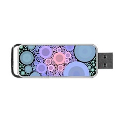 An Abstract Background Consisting Of Pastel Colored Circle Portable Usb Flash (one Side) by Simbadda