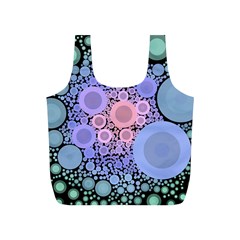 An Abstract Background Consisting Of Pastel Colored Circle Full Print Recycle Bags (s)  by Simbadda