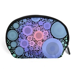 An Abstract Background Consisting Of Pastel Colored Circle Accessory Pouches (large)  by Simbadda