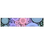 An Abstract Background Consisting Of Pastel Colored Circle Flano Scarf (Small) Front