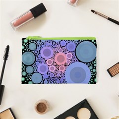 An Abstract Background Consisting Of Pastel Colored Circle Cosmetic Bag (xs) by Simbadda