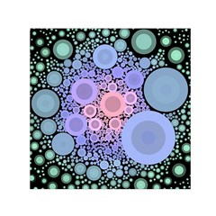 An Abstract Background Consisting Of Pastel Colored Circle Small Satin Scarf (square) by Simbadda