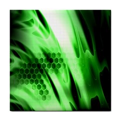 Abstract Background Green Tile Coasters by Simbadda