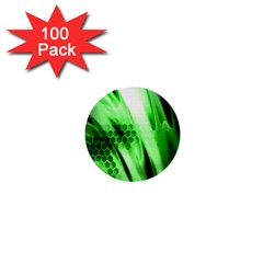 Abstract Background Green 1  Mini Buttons (100 Pack)  by Simbadda