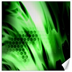 Abstract Background Green Canvas 20  X 20   by Simbadda