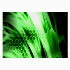 Abstract Background Green Large Glasses Cloth (2-side) by Simbadda