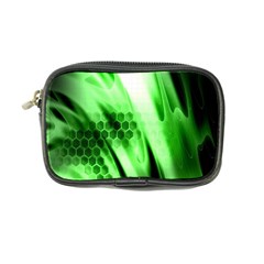 Abstract Background Green Coin Purse by Simbadda