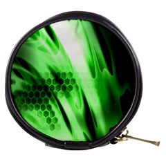 Abstract Background Green Mini Makeup Bags by Simbadda