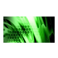 Abstract Background Green Satin Wrap by Simbadda