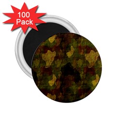 Textured Camo 2 25  Magnets (100 Pack)  by Simbadda