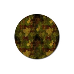 Textured Camo Magnet 3  (round) by Simbadda