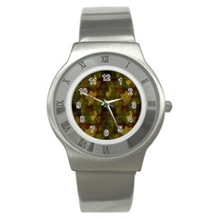 Textured Camo Stainless Steel Watch by Simbadda