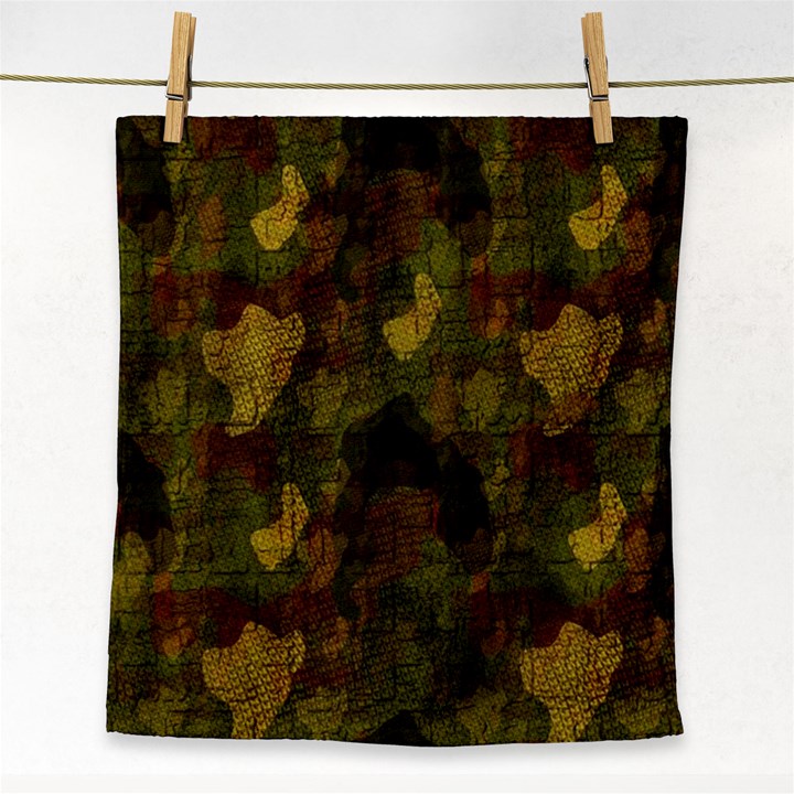 Textured Camo Face Towel