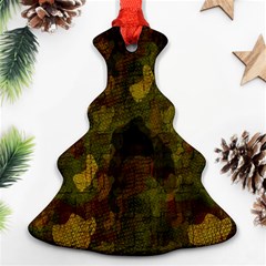 Textured Camo Ornament (christmas Tree)  by Simbadda