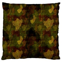 Textured Camo Large Cushion Case (one Side) by Simbadda