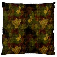 Textured Camo Standard Flano Cushion Case (one Side) by Simbadda